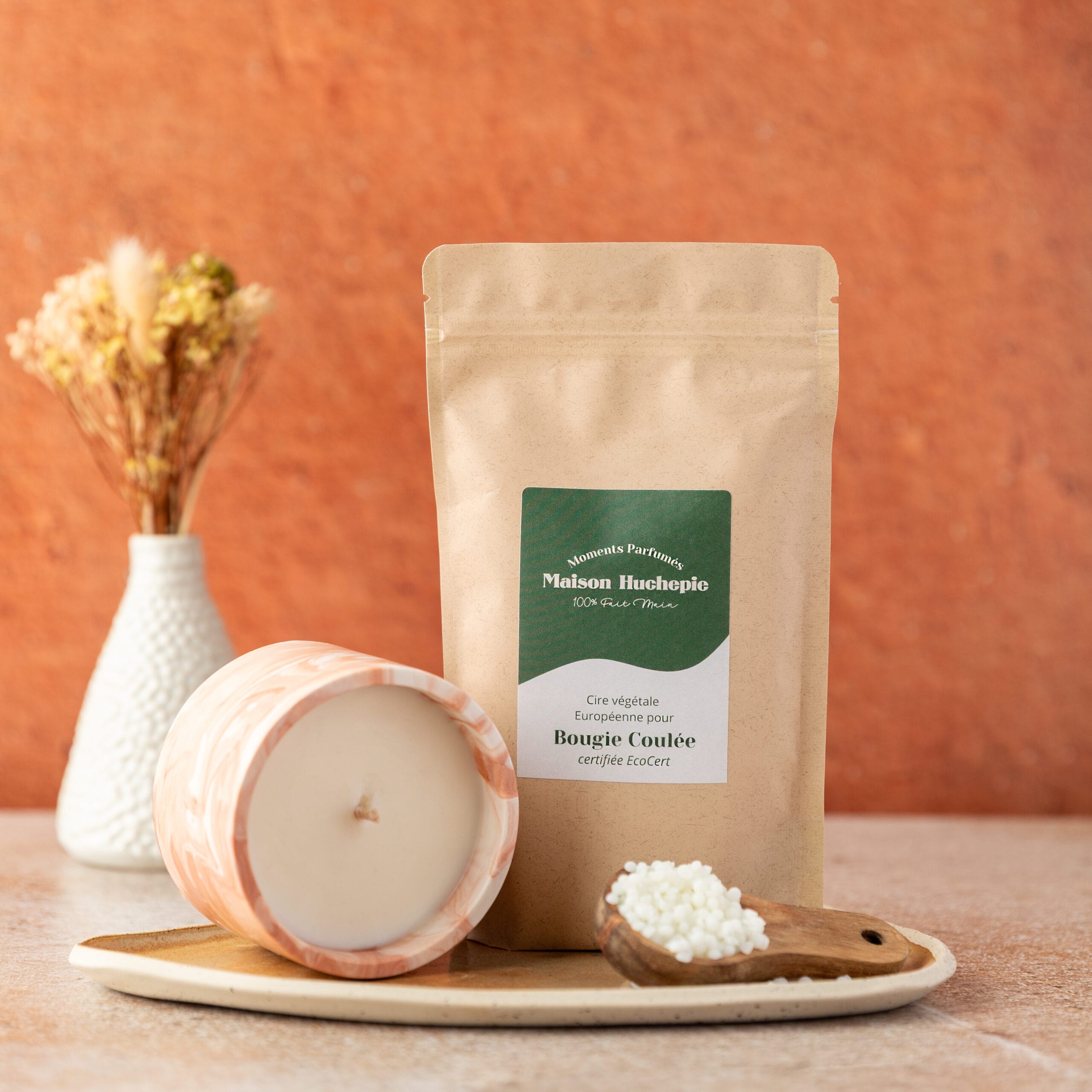 Cire végétale pour bougies Maison Huchepie
